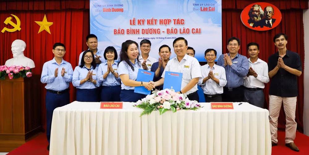 bao binh duong va bao lao cai hop tac nang cao hoat dong nghiep vu bao chi hinh 1