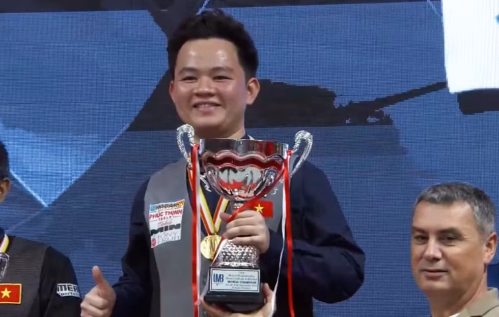 co thu bao phuong vinh vo dich giai billiards carom 3 bang the gioi 2023 hinh 1
