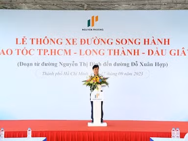 thong xe duong song hanh doc theo cao toc tphcm long thanh dau giay hinh 3