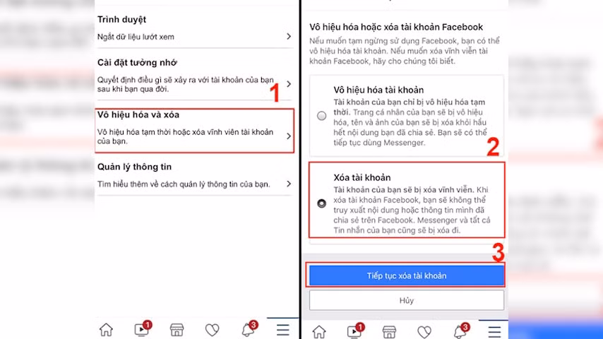 cach xoa tai khoan facebook vinh vien tren dien thoai cua ban hinh 2