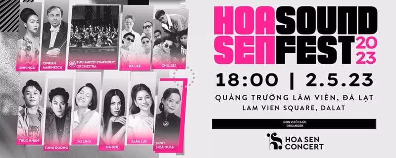 le hoi am nhac quoc te hoa sen soundfest 2023 quy tu nhieu nghe si noi tieng hinh 1