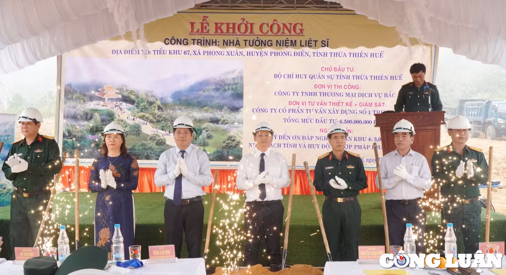 khoi cong nha tuong niem cac liet si hy sinh tren duong di cuu ho tai thuy dien rao trang 3 hinh 1
