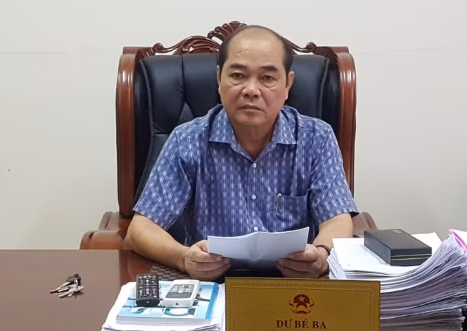 Ông Dư Bé Ba- Chủ tịch UBND huyện U Minh, tỉnh Cà Mau.