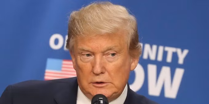 Tổng thống Mỹ Donald Trump. Ảnh: BI