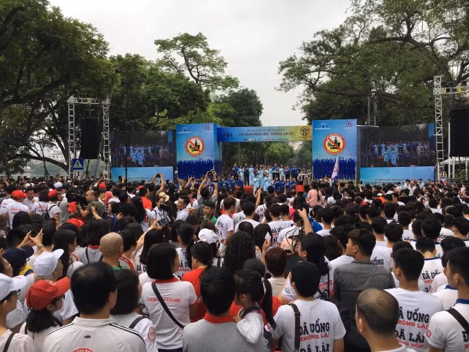 Sự kiện thu hút rất đông người tham gia. Ảnh: C.T.V