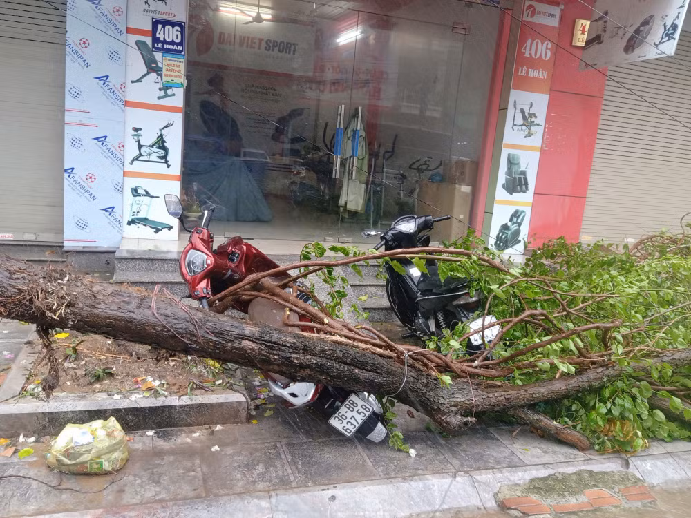 thanh hoa mua lon keo dai khien nhieu tuyen pho ngap sau trong nuoc hinh 4