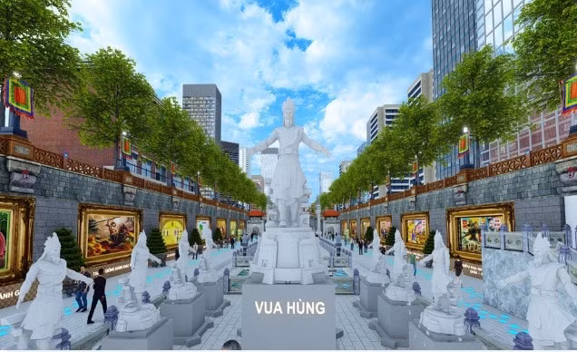lo phoi canh an tuong cua cong vien lich su van hoa tam linh tren dong song to lich hinh 7