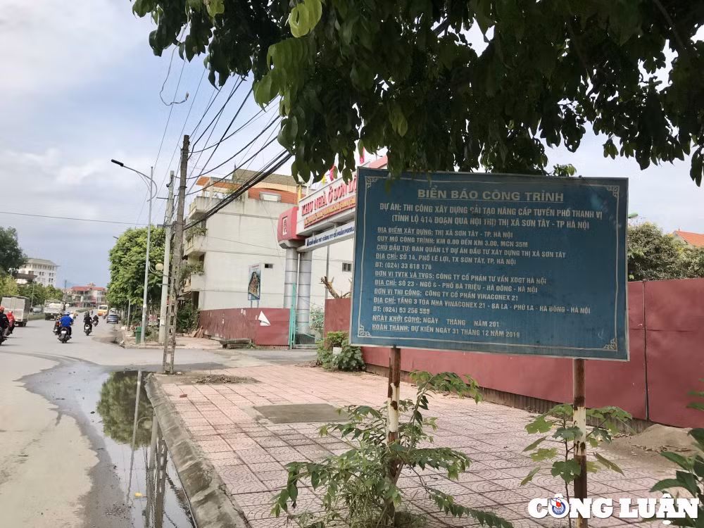 ha noi du an nang cap duong trung tam thi xa son tay khong hen ngay ve dich hinh 2