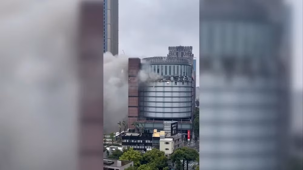 no khi gas tai trung tam mua sam dai loan nhieu nguoi thuong vong hinh 2