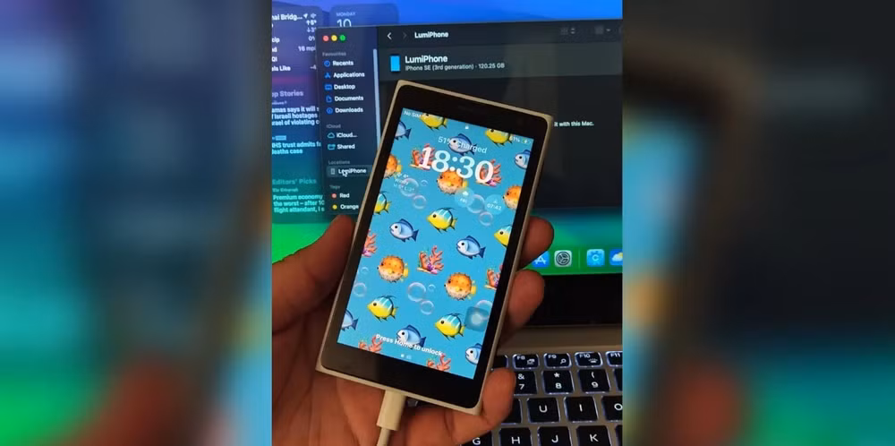 ban mod an tuong iphone se 3 trong than may windows phone hinh 1