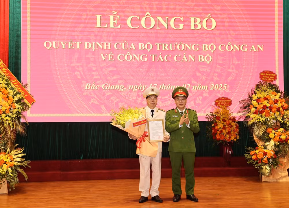bo nhiem pho cuc truong thu ky lanh dao bo cong giu chuc giam doc cong an tinh bac giang hinh 1