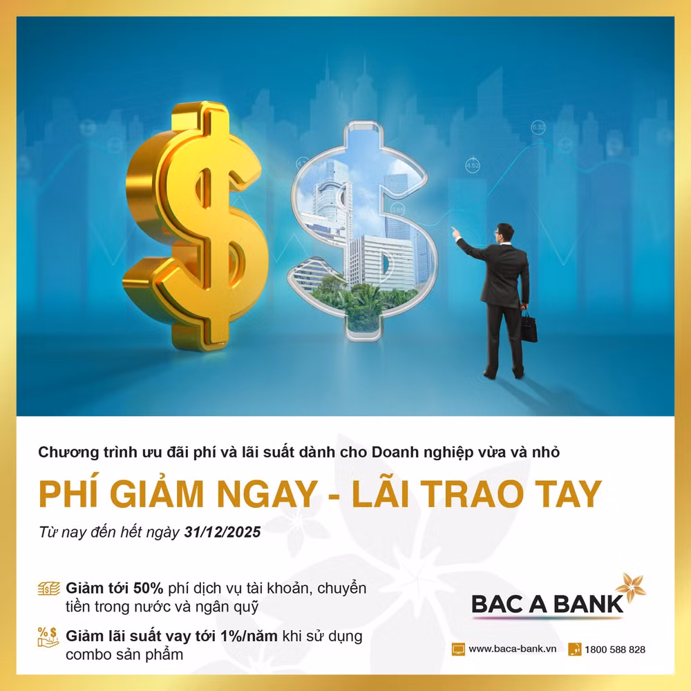 bac a bank tung combo uu dai giam phi va lai vay cho doanh nghiep vua va nho hinh 1