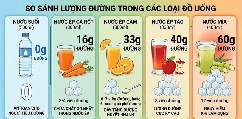 Lượng đường ước tính trong một số loại đồ uống phổ biến mà người bệnh đái tháo đường cần lưu ý. 751805161-1047933391058199-2347269869938029475-n.jpg