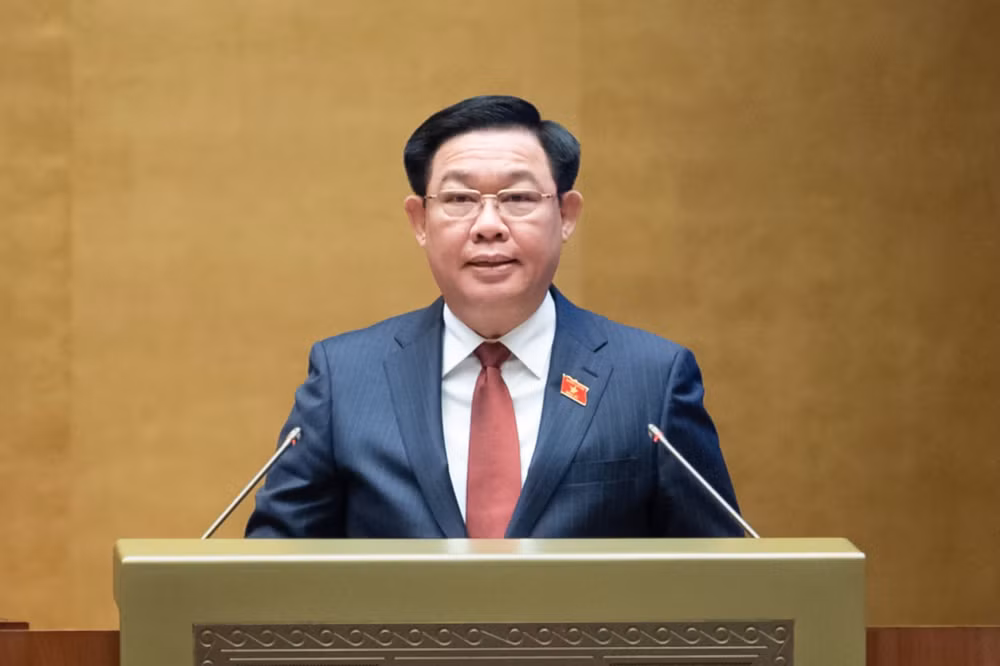 toan van phat bieu cua chu tich quoc hoi vuong dinh hue khai mac ky hop thu 6 quoc hoi khoa xv hinh 4