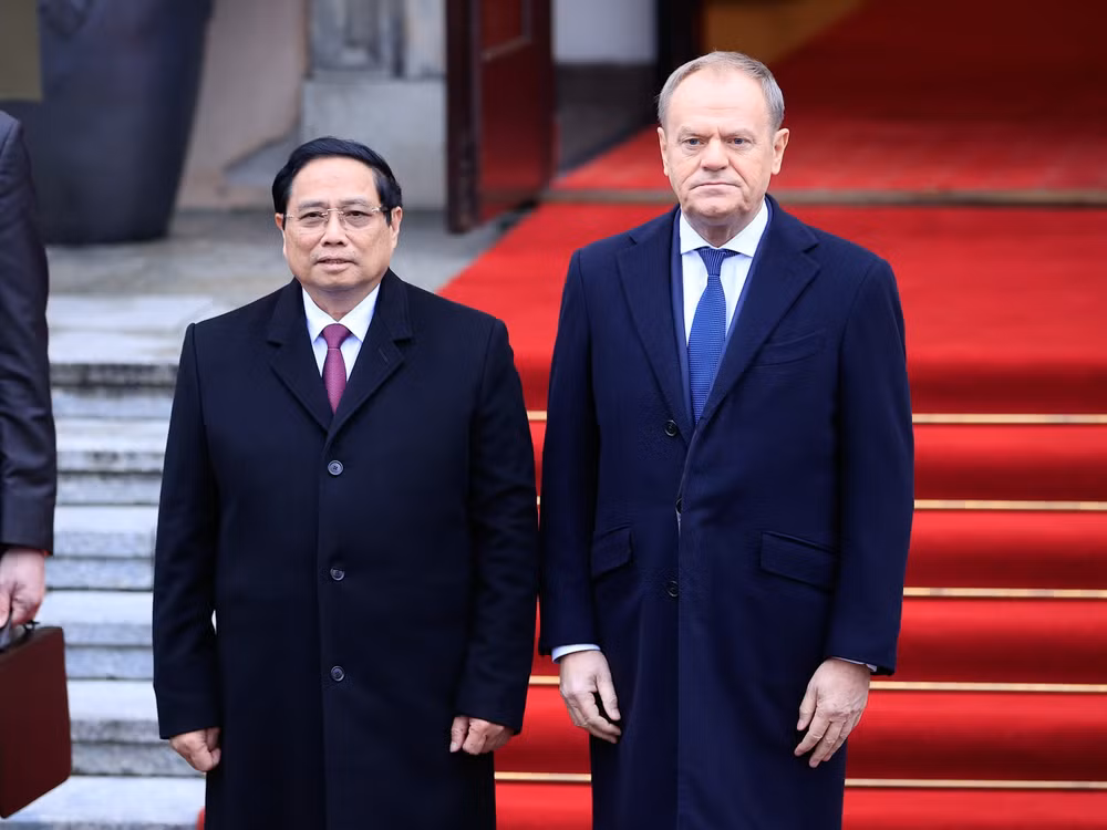 thu tuong donald tusk chu tri le don thu tuong pham minh chinh tham chinh thuc cong hoa ba lan hinh 3