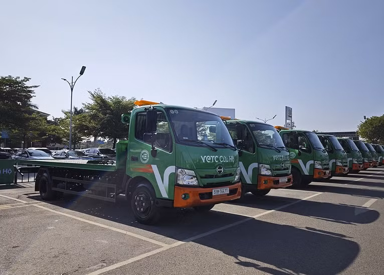 Các loại xe cứu hộ cẩu kéo của VETC