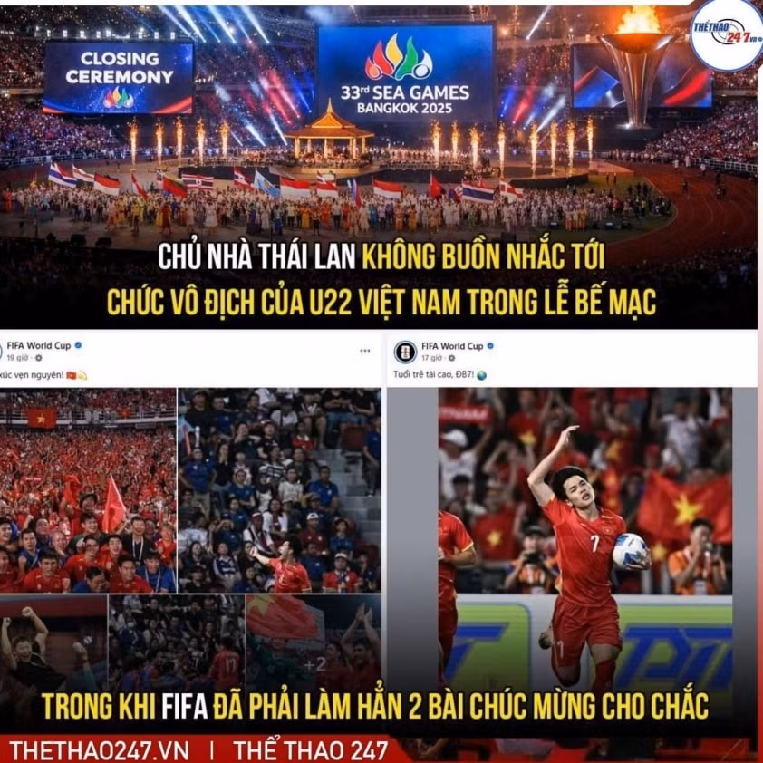 Sự đối lập trong cách ghi nhận thành tích của U22 Việt Nam