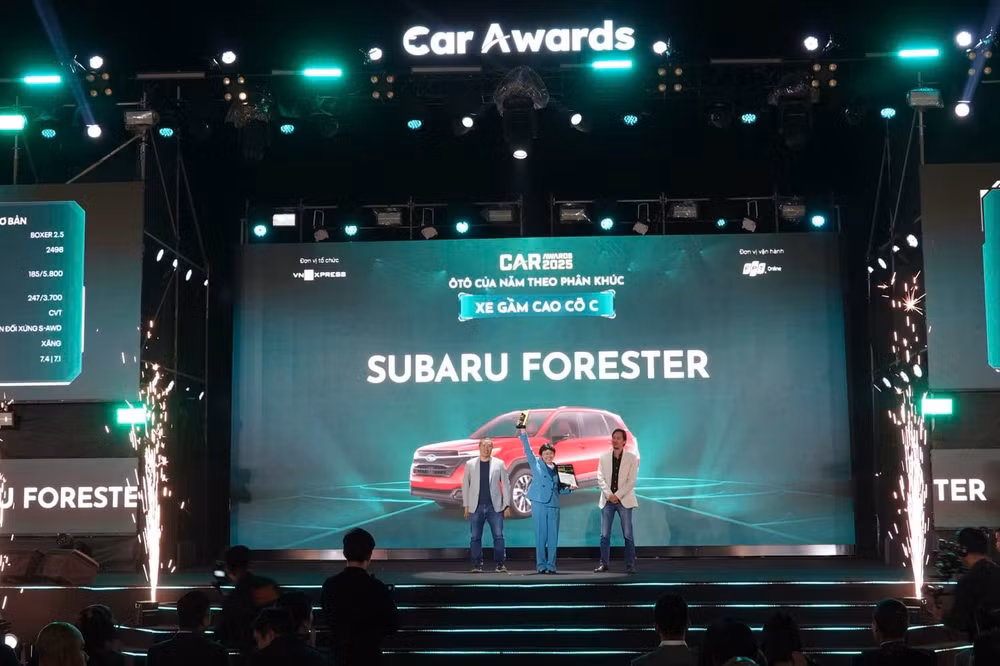 Mẫu xe Subaru Forester giành giải xe của năm ở phân khúc gầm cao cỡ C - Ảnh: BTC