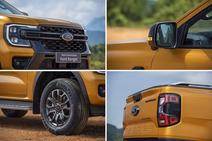 Cận cảnh đầu xe Ford Ranger 2025