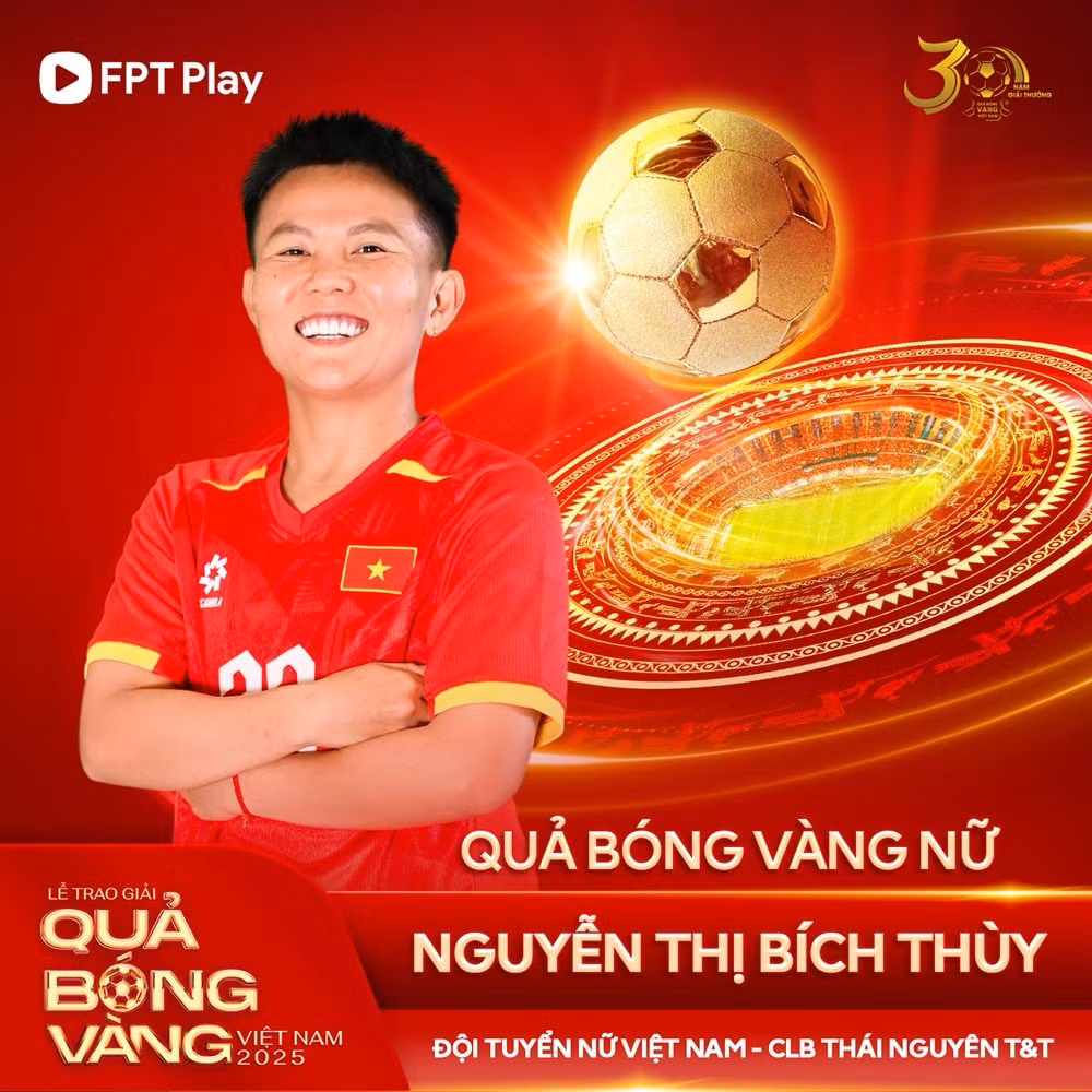 Hoàng Đức, Bích Thuỳ chiến thắng Quả bóng vàng Việt Nam 2025 - ảnh 5
