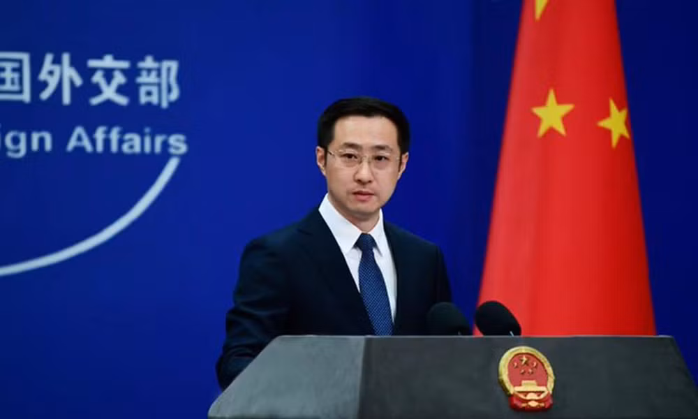 Người phát ngôn Bộ Ngoại giao Trung Quốc, Lin Jian. Ảnh: Bộ Ngoại giao Trung Quốc.