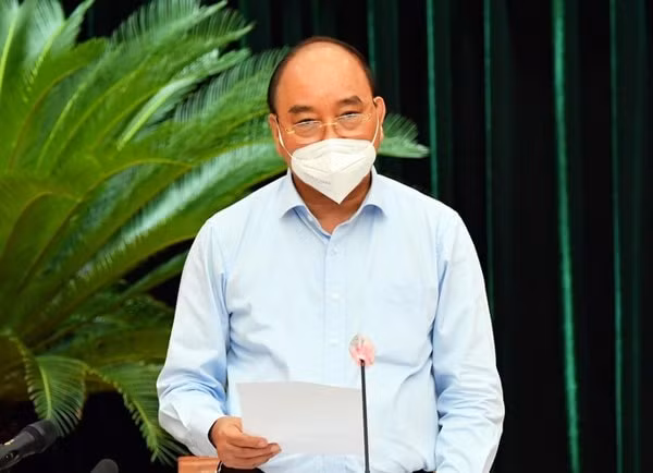 Chủ tịch nước Nguyễn Xuân Phúc phát biểu chỉ đạo tại buổi làm việc
