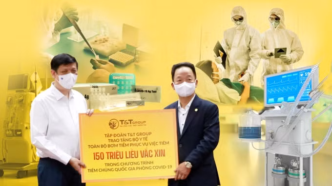 Từ khi dịch COVID-19 bùng phát, Tập đoàn T&T Group đã tài trợ, hỗ trợ nhiều trang thiết bị, vật tư y tế cho Bộ Y tế và các địa phương.