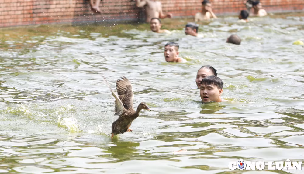 ha noi doc dao tro choi nem buoi bat vit tai ao chua trieu khuc hinh 12