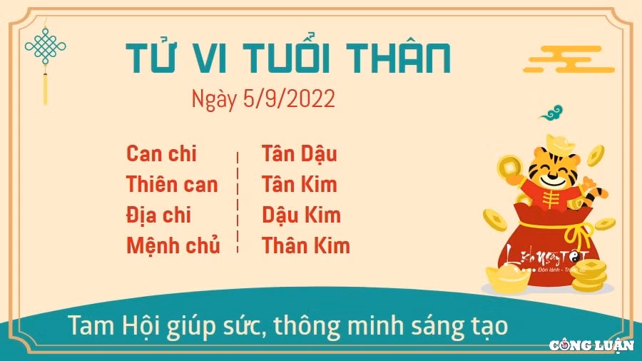 tu vi hom nay 5 9 2022 thu 2 ngay 10 8 am lich cua 12 con giap hinh 9