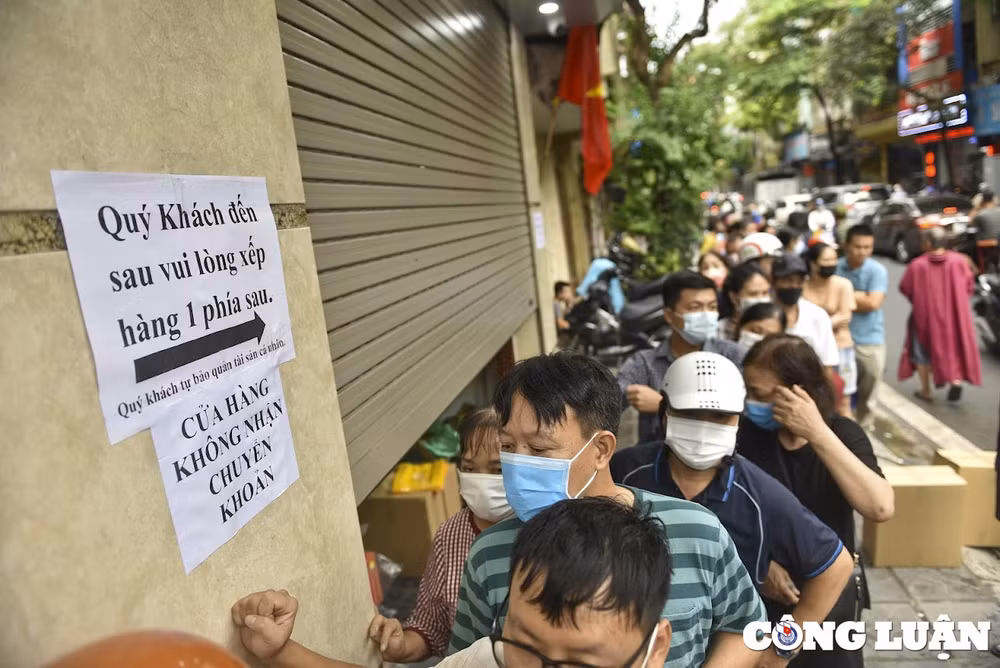 ha noi nguoi dan xep hang dai doi mua nang cho doi mua banh trung thu hinh 8