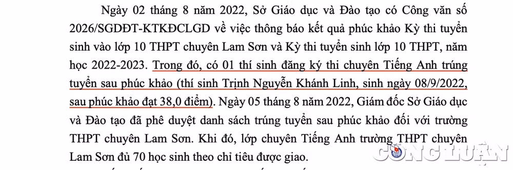 tuyen sinh dau vao truong thpt chuyen lam son co dam bao cong bang khach quan hinh 3