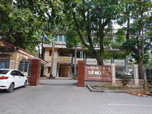 Sở Nội vụ Thanh Hóa, nơi ông Toàn làm việc. Ảnh: TL
