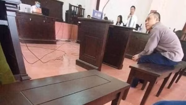 Bị cáo Lê Ngọc Hoàng tại phiên tòa