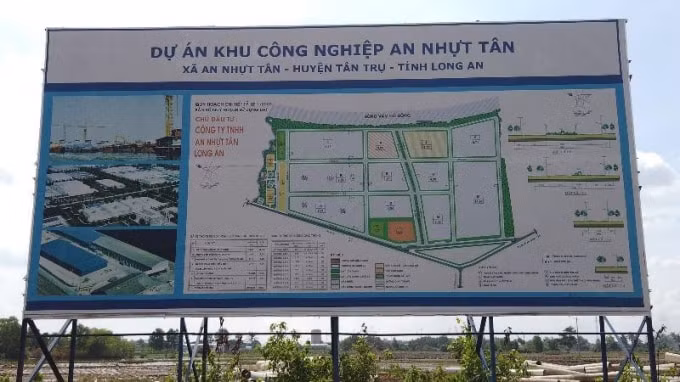 Bản đồ quy hoạch dự án KCN An Nhật Tân.