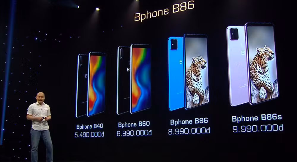 2 chiếc smartphone còn lại là Bphone B40 và B60 sẽ dự kiến được bán ra trong tháng 7 tới.