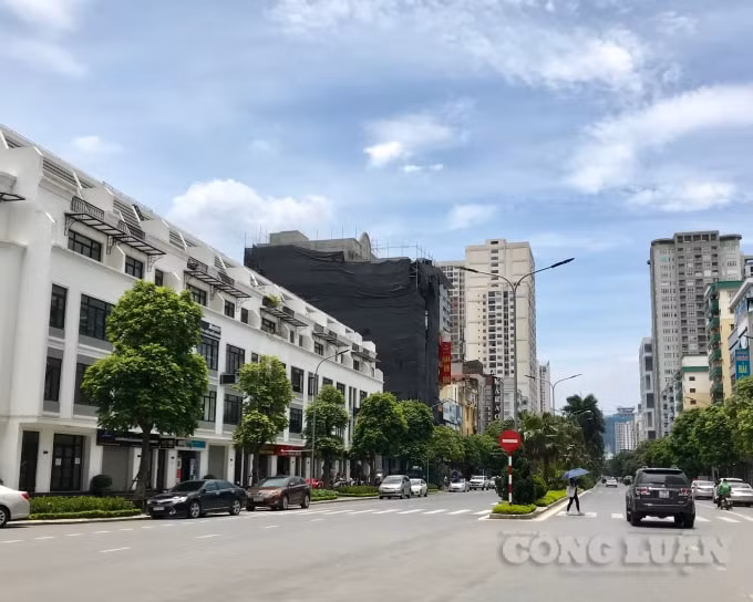 Công trình khủng tại số 40 Hàm Nghi đang được gấp rút hoàn thiện
