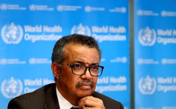 Giám đốc WHO Tedros Adhanom Ghebreyesus. Ảnh: Reuters