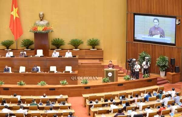 Phiên họp Quốc hội sáng 8/6. Ảnh: quochoi.vn