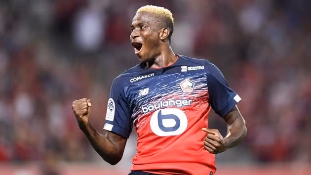 Osimhen đang bùng nổ ở Lille. Ảnh: Getty