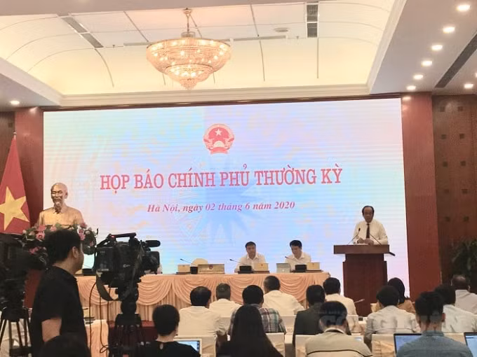 Quang cảnh cuộc họp báo.