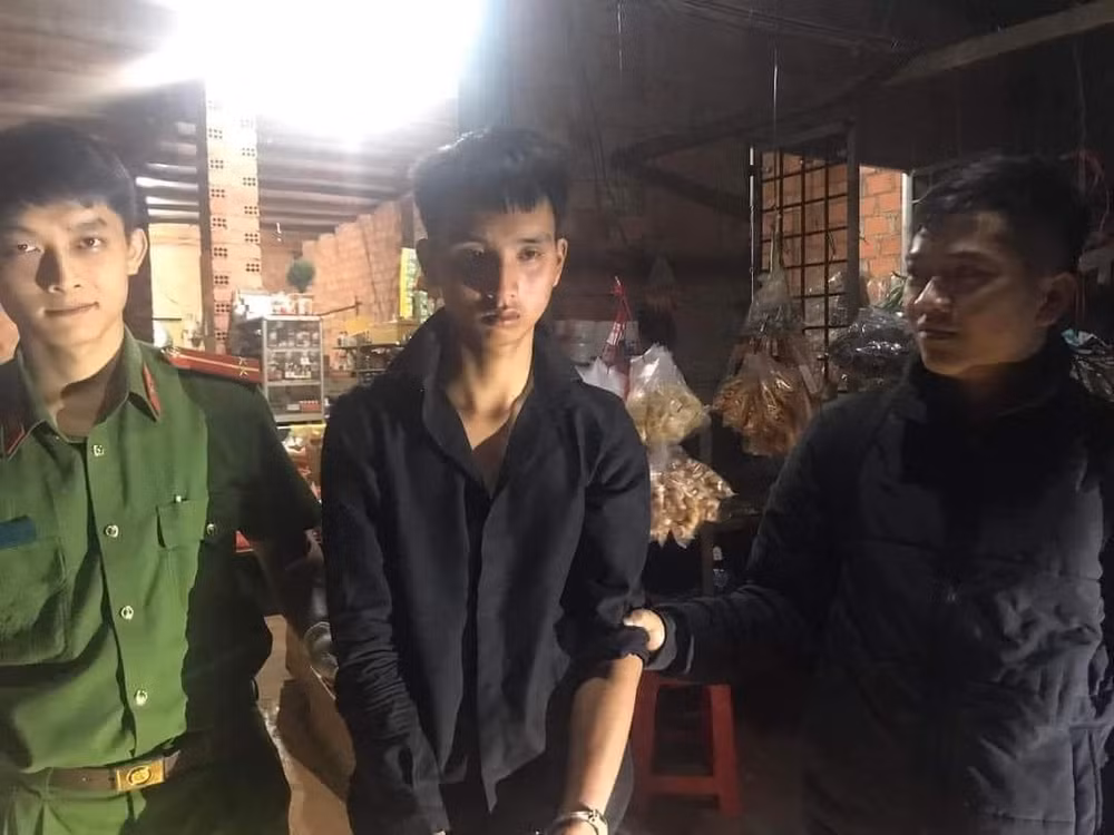 gia lai bat nong doi tuong dung dao dam chu tiem tap hoa de cuop tai san hinh 1