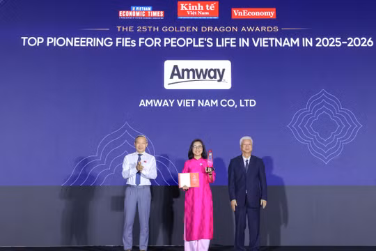 Amway Việt Nam ghi dấu lần thứ 10 được vinh danh tại Giải thưởng Rồng Vàng