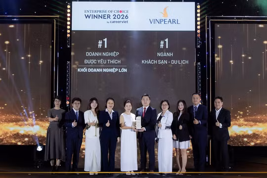 Vinpearl là doanh nghiệp lớn được người lao động yêu thích nhất 2026
