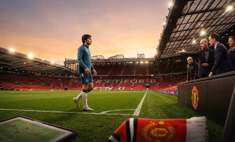 Manchester United xem Tonali là phương án quan trọng để nâng cấp tuyến giữa ở kỳ chuyển nhượng mùa hè.