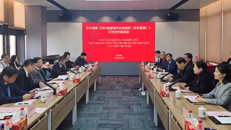 Đoàn công tác làm việc với Viện Quy hoạch và Thiết kế đô thị Đồng Tế (TJUPDI) thuộc Đại học Đồng Tế