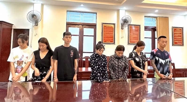 bat qua tang 7 doi tuong to chuc su dung ma tuy tai chung cu va phong tro hinh 1