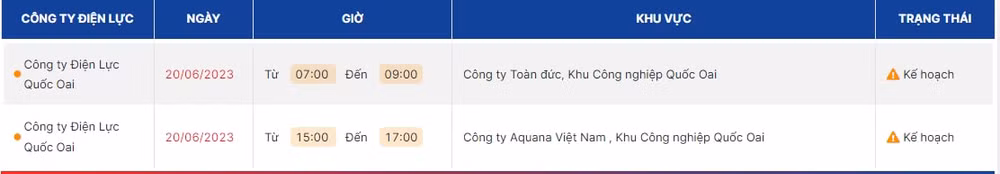 lich cat dien o ha noi 20 6 2023 ha dong tay ho my duc va quoc oai co ke hoach tam ngung cung cap dien hinh 2
