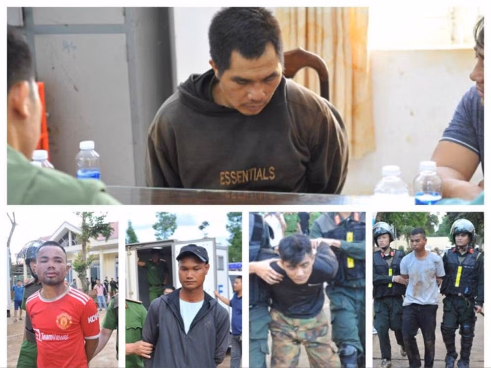 bat giu 16 doi tuong lien quan den vu viec xay ra tai huyen cu kuin tinh dak lak hinh 1