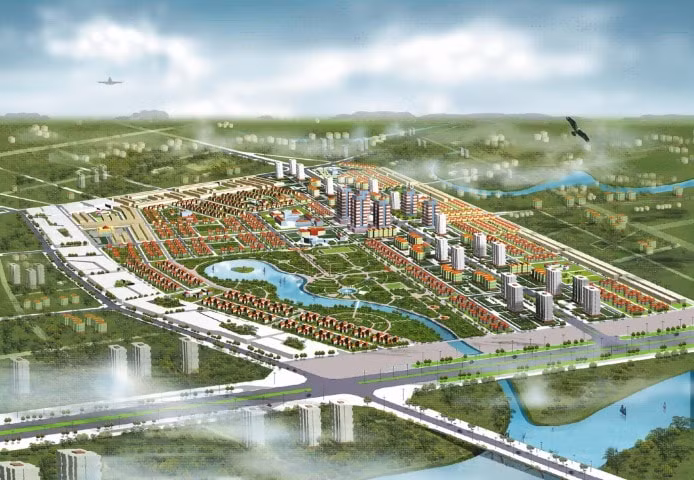 Phối cảnh tổng thể Khu đô thị mới Đông Tăng Long-Quận 9 - Tp. Hồ Chí Minh