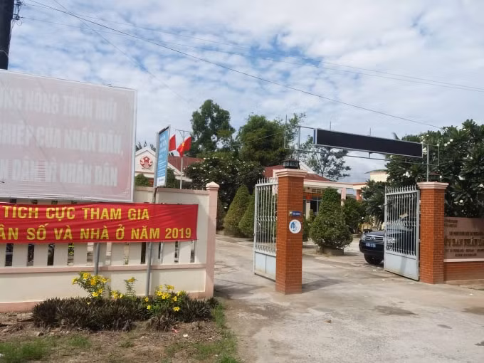 Trụ sở xã Trung Hòa. Ảnh: NT